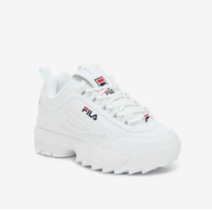 Fila Kids All-White Sneakers